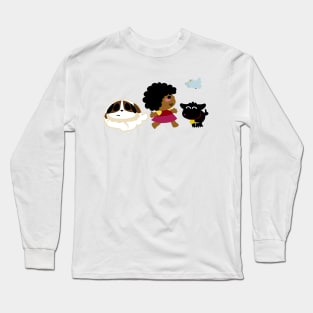 Niña Campesina Negra Long Sleeve T-Shirt